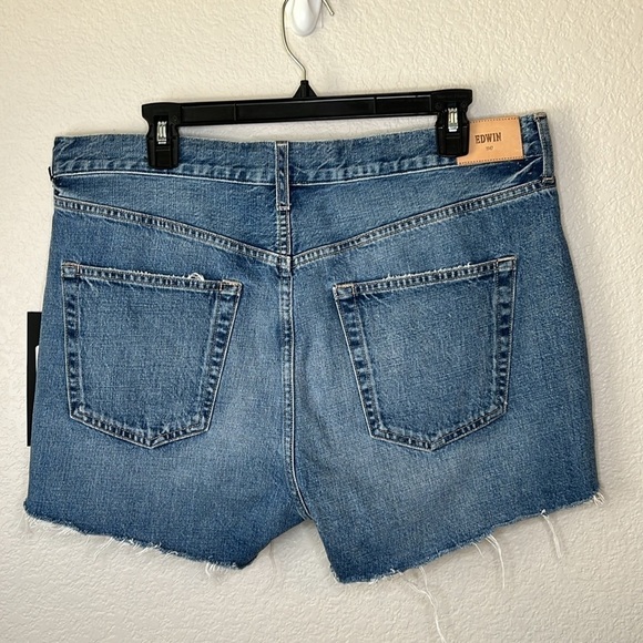 Edwin Cai Jean Cutoff Denim Shorts In Maui Size 33 - Picture 5 of 14